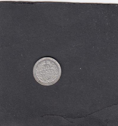 Beschrijving: 10 Cent WILHELMINA